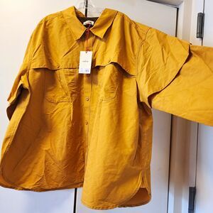 Woolrich X TARGET Men’s XXL Gold Vented Fishing Shirt Long Sleeve NWT Outdoors